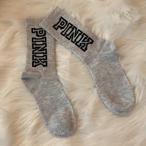 Pink Crew Socks - Picture 2 of 2